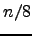 $ n/8$
