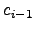 $ c_{i-1}$