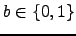 $ b\in\{0,1\}$